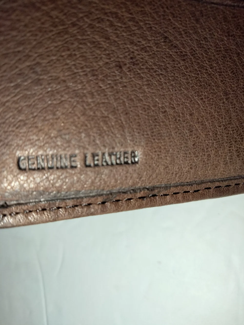 Fossil Brown Genuine Leather Bifold Wallet with Pebbled Texture (New In Box)